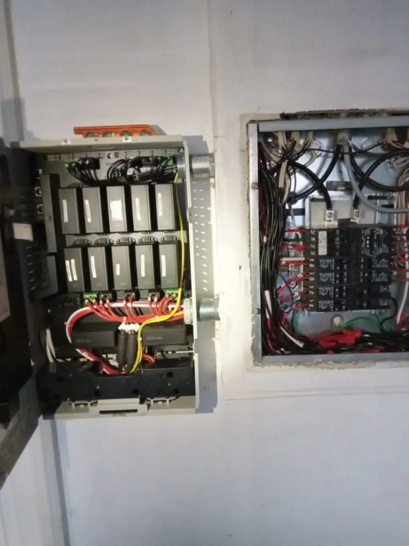 Electrical panel upgrade completed for Indoor Lighting Installation in Weatherford